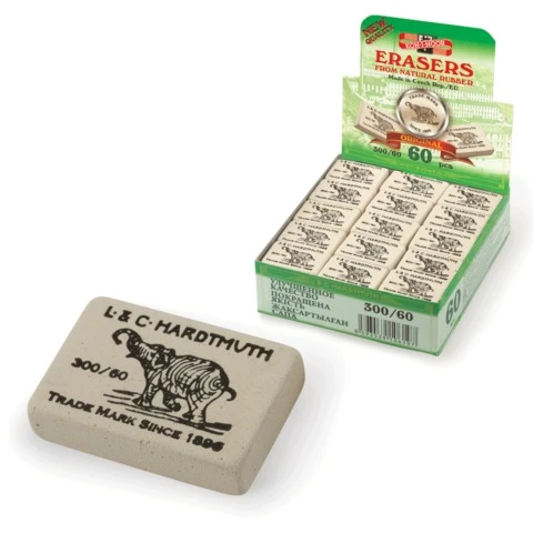 Резинка стирательная KOH-I-NOOR "Слон", прямоугольная, 31х21х8 мм,