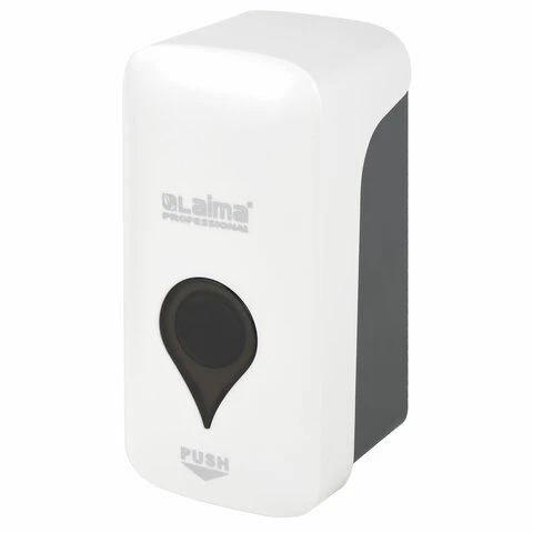 Диспенсер для жидкого мыла ULTRA LAIMA PROFESSIONAL, НАЛИВНОЙ, 0,5 л, белый,