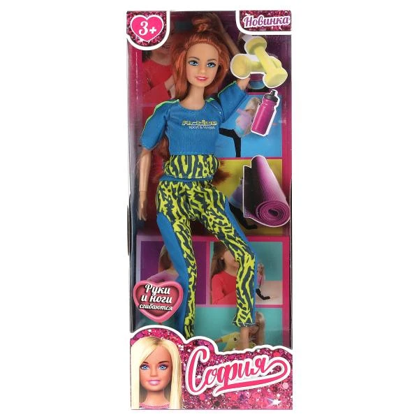 Кукла 29 см София, руки и ноги сгибаются, занятия гимнастикой ТМ