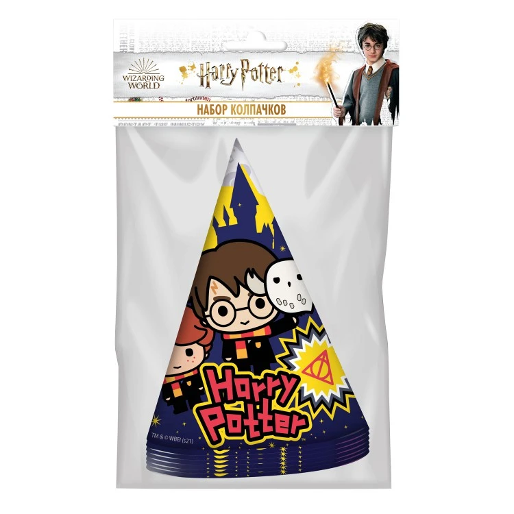 Harry Potter. Набор колпачков, 6 штук (чиби)