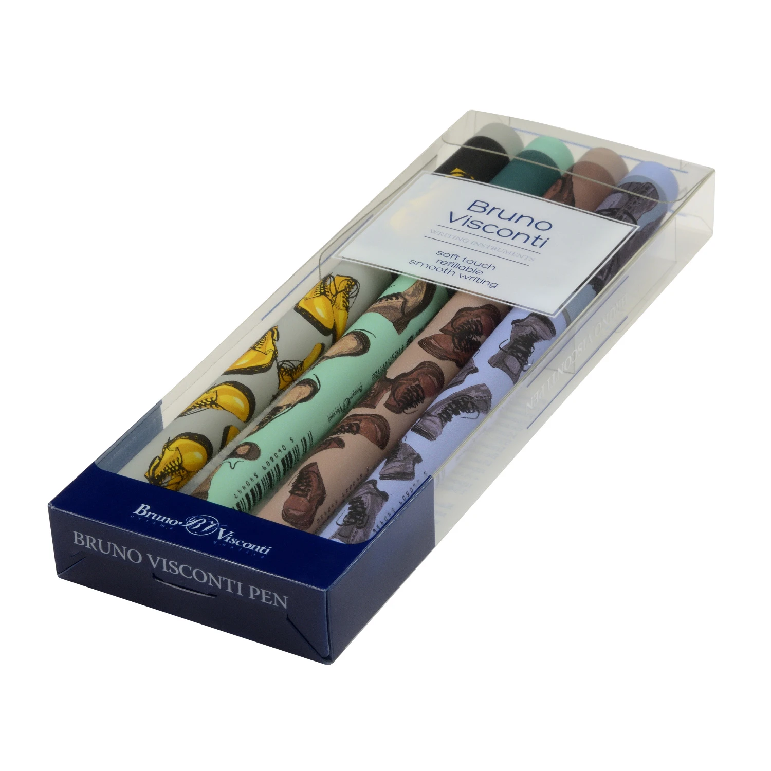 НАБОР ИЗ 4-Х РУЧЕК "FreshWrite" ВИД 10. ШАРИКОВЫХ 0,7 ММ.СИНЯЯ