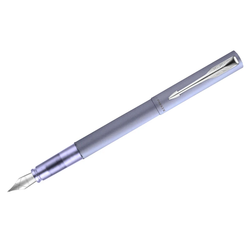 Ручка перьевая Parker "Vector XL Silver Blue" синяя, 0,8мм, подарочная Ручка перьевая Parker "Vector XL Silver Blue" синяя, 0,8мм, подарочная