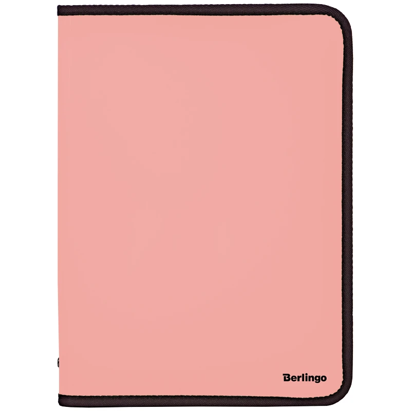 Папка на молнии Berlingo "Instinct" А4, 500мкм, фламинго