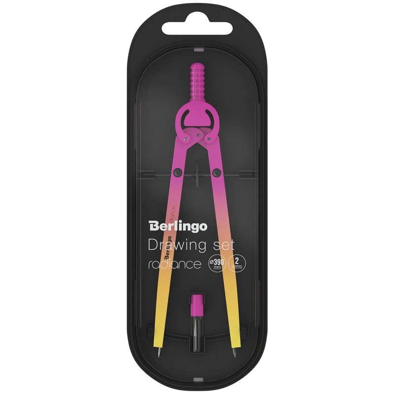 Готовальня Berlingo "Radiance", 2 предмета, циркуль 170мм,