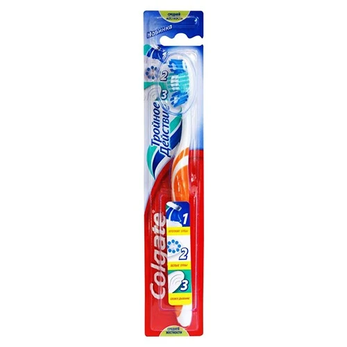 Зубная щетка Colgate Тройное действие, 1 шт Зубная щетка Colgate Тройное действие, 1 шт