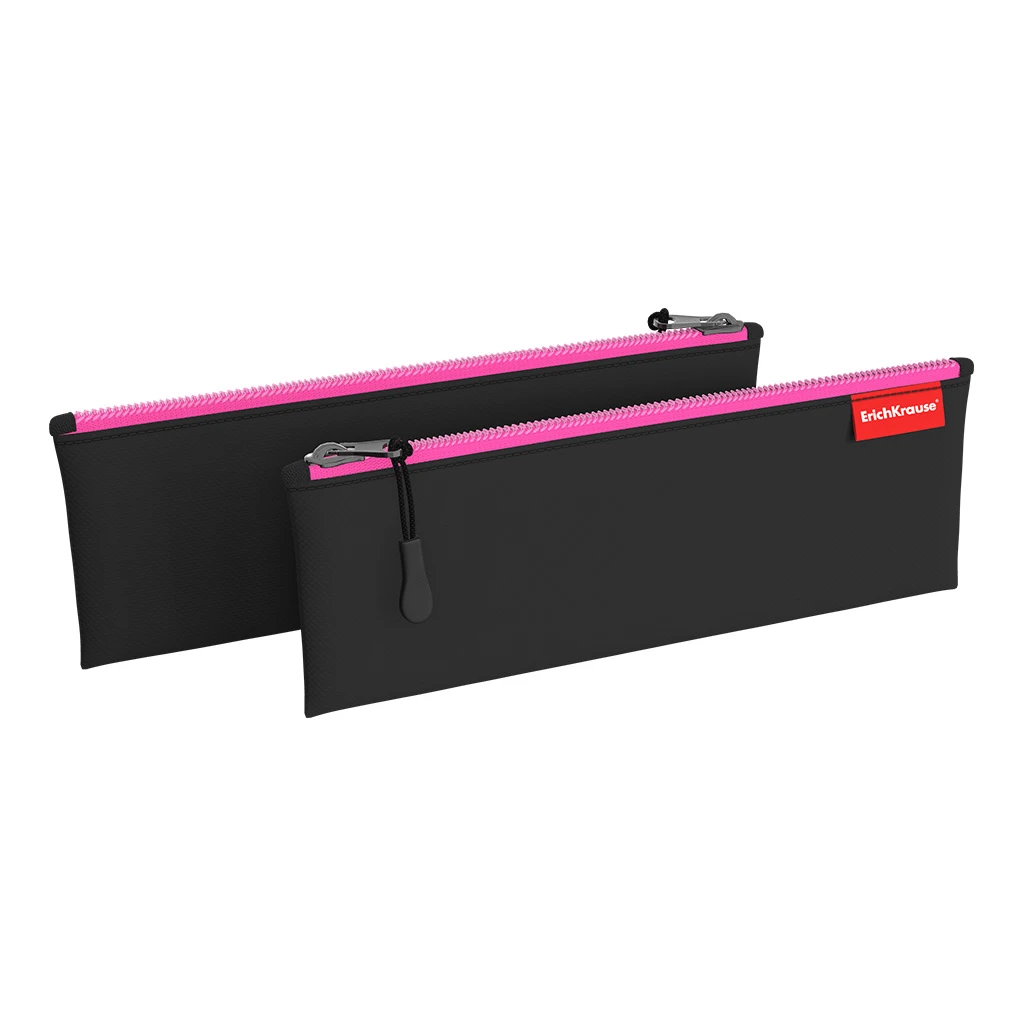 Пенал конверт Erich Krause 220х90мм Black&Pink Пенал конверт Erich Krause 220х90мм Black&Pink