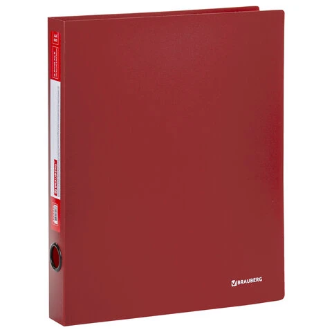 Папка на 2 кольцах BRAUBERG "Стандарт", 40 мм, красная, до 300 листов, Папка на 2 кольцах BRAUBERG "Стандарт", 40 мм, красная, до 300 листов,