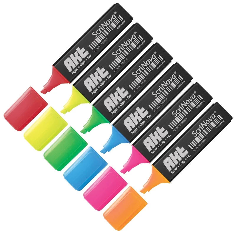 Маркер выделитель текста ScriNova Akt набор 6 цв. 1-5 мм Маркер выделитель текста ScriNova Akt набор 6 цв. 1-5 мм