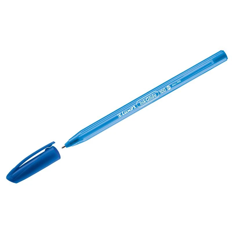 Ручка шариковая Luxor "InkGlide 100 Icy" синяя, 0,7мм, трехгран. Ручка шариковая Luxor "InkGlide 100 Icy" синяя, 0,7мм, трехгран.