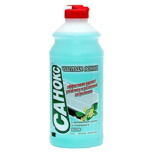 Средство для удаления засоров САНОКС Чистая ванна, 500 мл Средство для удаления засоров САНОКС Чистая ванна, 500 мл