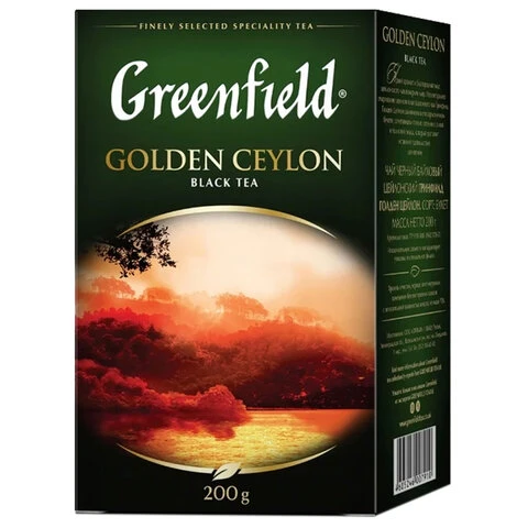 Чай GREENFIELD (Гринфилд) "Golden Ceylon", черный, листовой, 200 г, Чай GREENFIELD (Гринфилд) "Golden Ceylon", черный, листовой, 200 г,