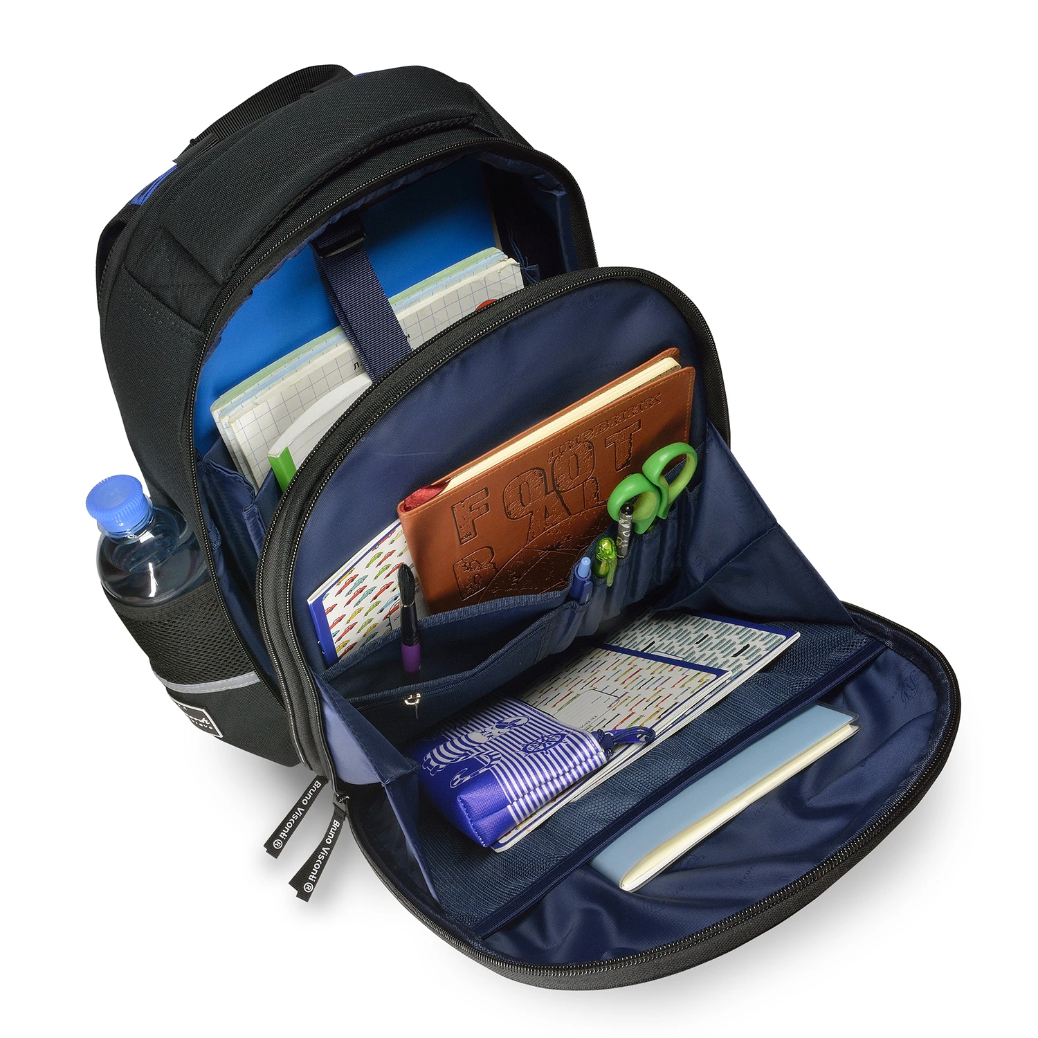 РЮКЗАК-КАПСУЛА ЧЕРНЫЙ С ЭРГОНОМИЧНОЙ СПИНКОЙ "СПОРТКАР"