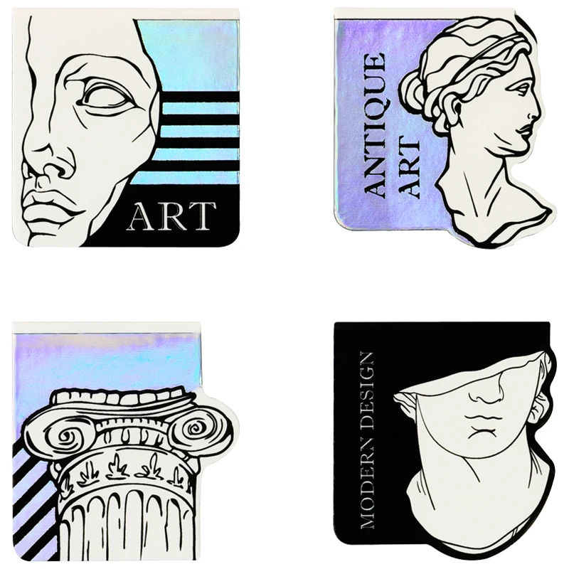 Закладки магнитные для книг, 4шт., MESHU "Art"