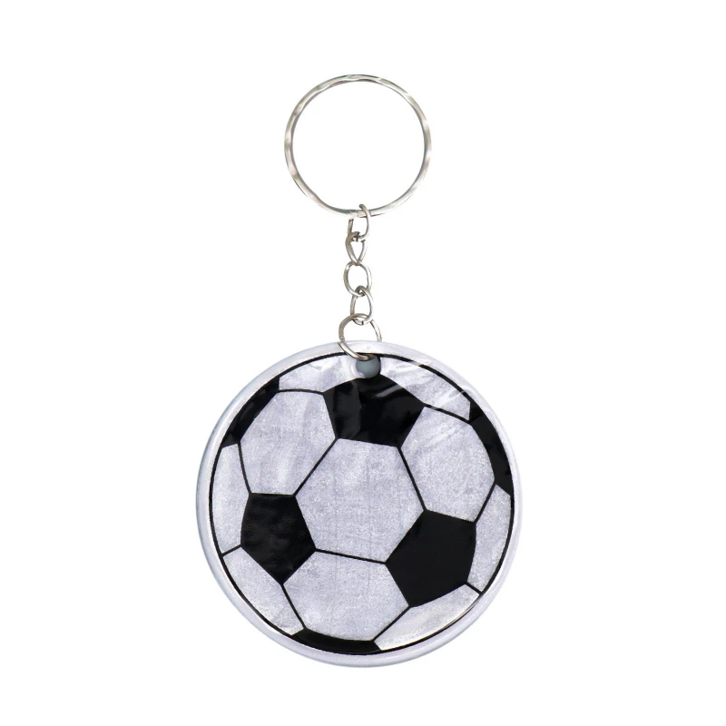 Брелок пластик светоотражающий Футбольный мяч 6х6 см 4438019 4438019