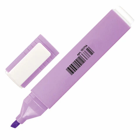 Текстовыделитель ЮНЛАНДИЯ "COLORSTAR PASTEL", ЛАВАНДОВЫЙ, линия 1-4