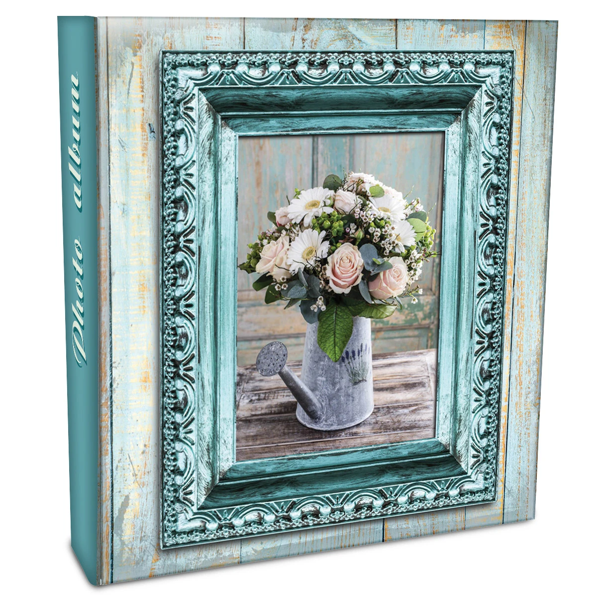 Фотоальбом 50 "магнитных"листов 23X28см, пер-т 3-кольца