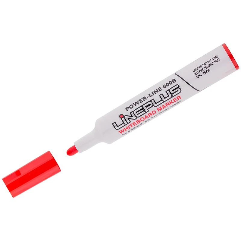 Маркер для белых досок "600B" красный, пулевидный, 2мм: WBM-600B штр.: