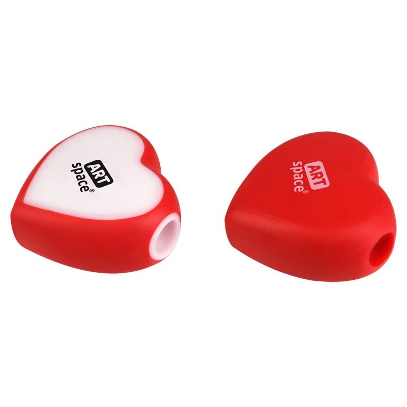 Точилка пластиковая ArtSpace "Heart", 1 отверстие, ассорти Точилка пластиковая ArtSpace "Heart", 1 отверстие, ассорти