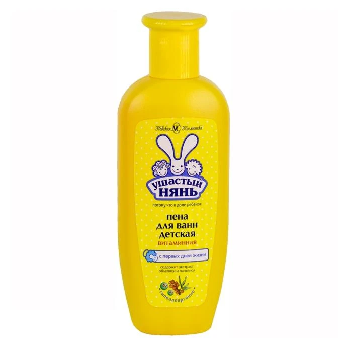 Ушастый НЯНЬ пена для ванн детск.с облепихой 250мл. *3/42 (15099)