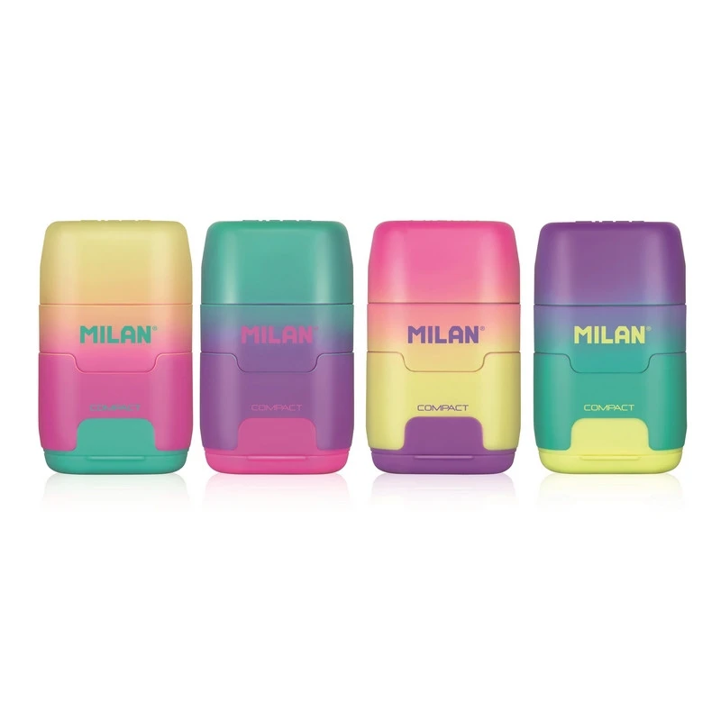 Ластик-точилка Milan Compact Sunset, цв в асс 4721116 Ластик-точилка Milan Compact Sunset, цв в асс 4721116