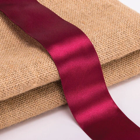 Лента атласная ширина 50 мм, длина 23 м, бордовая, BRAUBERG, 591527