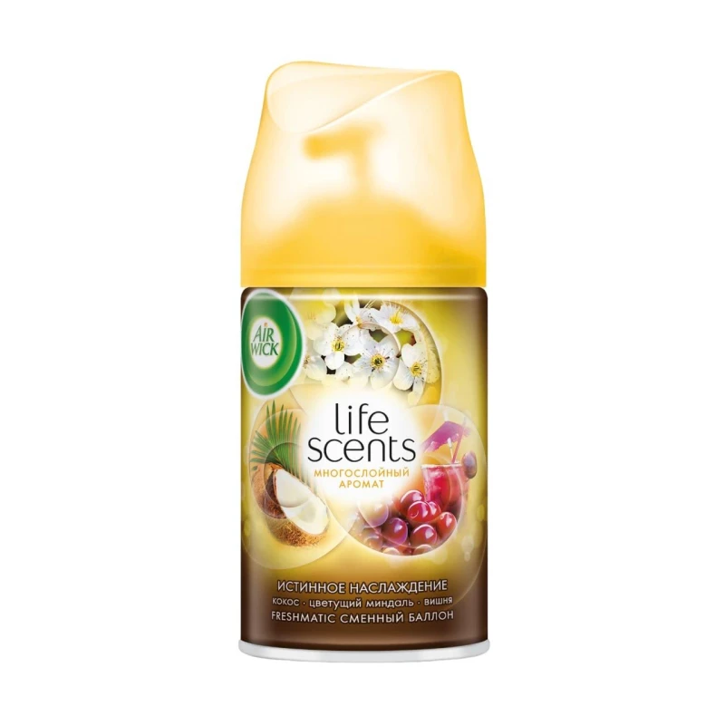 Баллон сменный для автоосвежителя Air Wick LS Истинное наслаждение, 250мл.