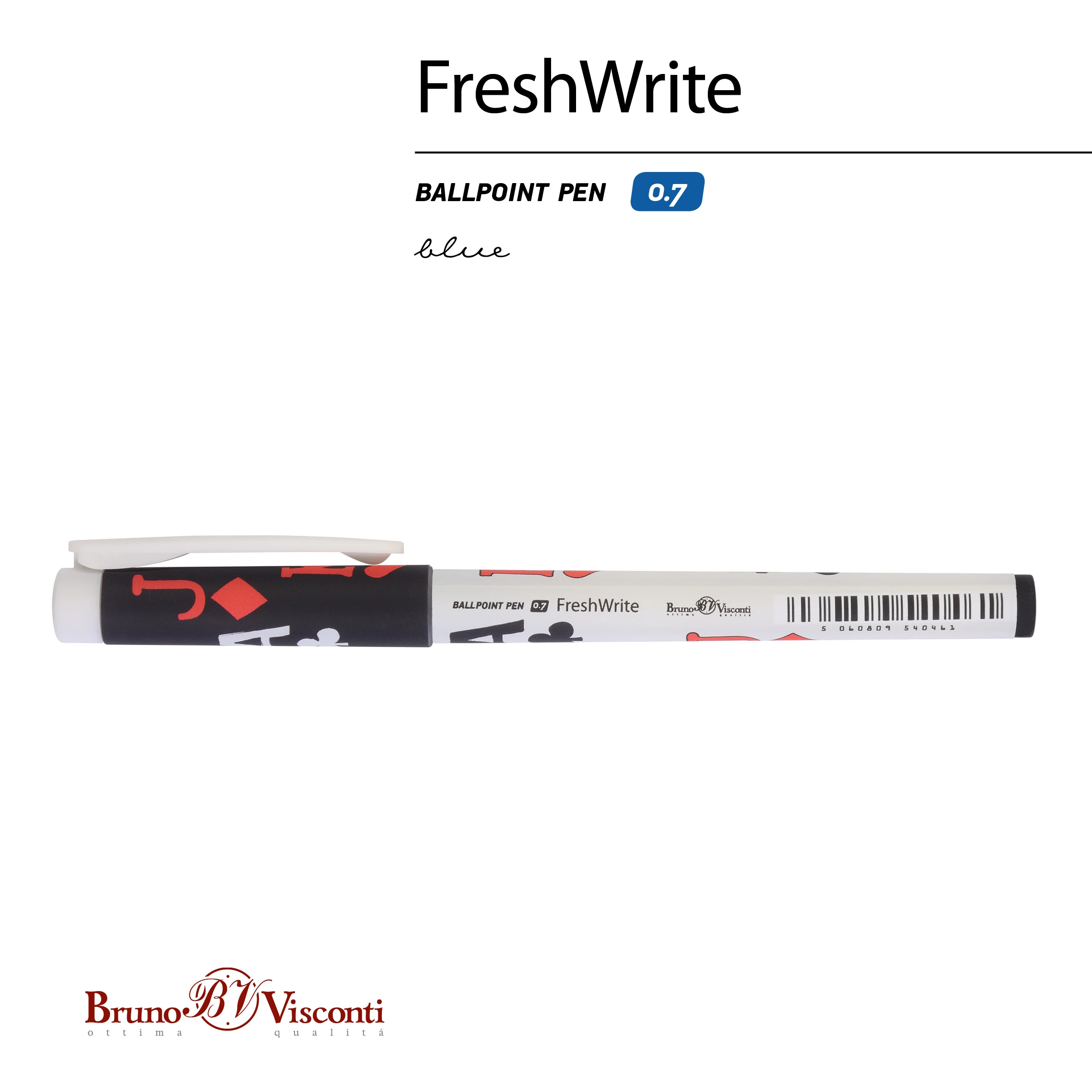 РУЧКА "FreshWrite. Игры. Карты", ШАРИКОВАЯ 0.7 ММ, СИНЯЯ РУЧКА "FreshWrite. Игры. Карты", ШАРИКОВАЯ 0.7 ММ, СИНЯЯ