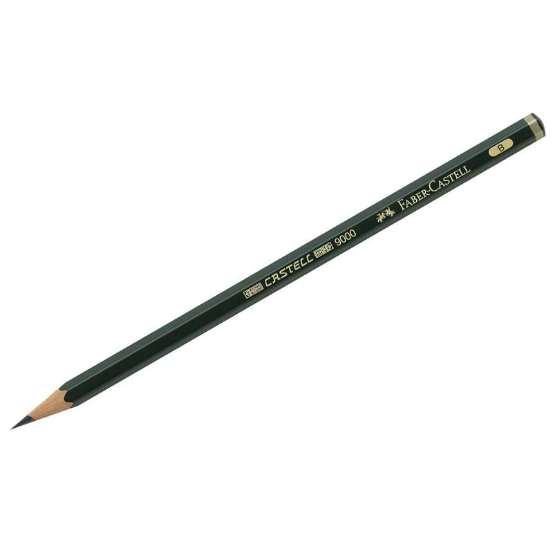 Карандаш ч/г Faber-Castell "Castell 9000" B, заточенный. 119001 Карандаш ч/г Faber-Castell "Castell 9000" B, заточенный. 119001