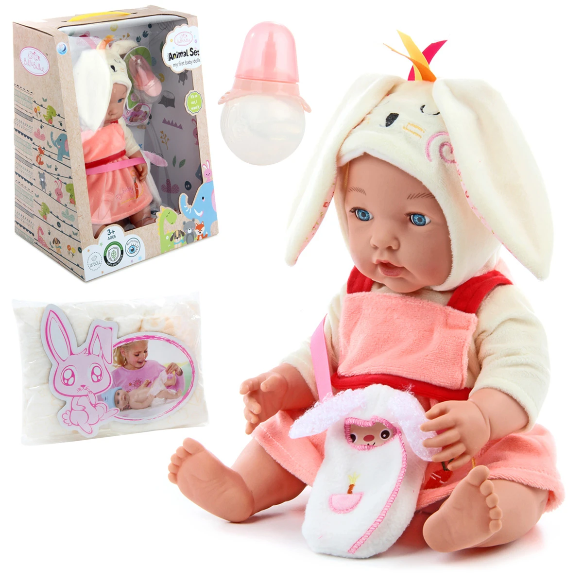 Пупс с аксес. Зайка 31,5х20,5х38,5, коробка Пупс с аксес. Зайка 31,5х20,5х38,5, коробка