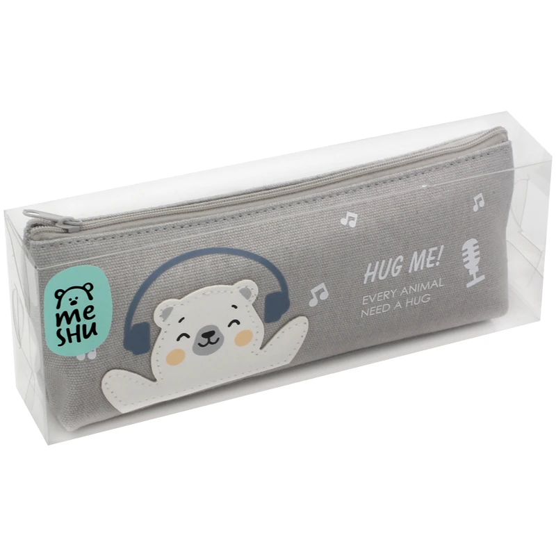 Пенал мягкий, 210*82*40 MESHU "Happy bear", канвас Пенал мягкий, 210*82*40 MESHU "Happy bear", канвас