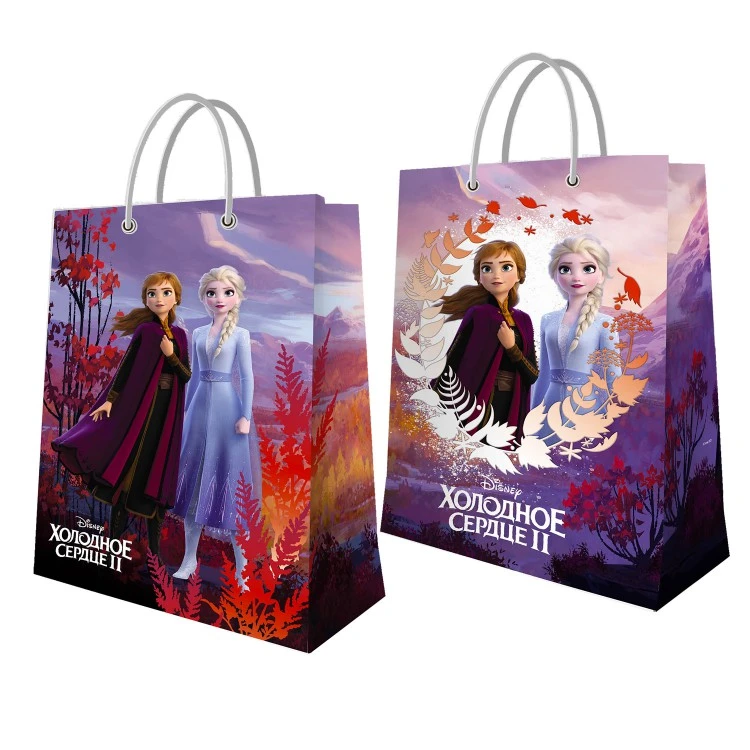 Холодное сердце 2. Пакет подарочный большой-2, 330*455*100 мм.