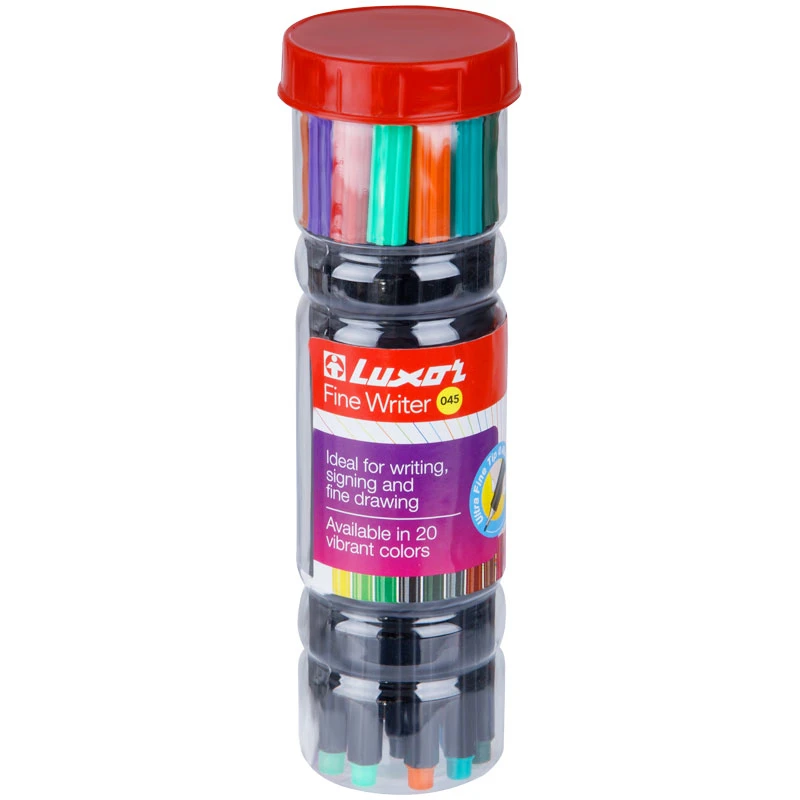 Набор капиллярных ручек Luxor "Fine Writer 045" 20цв., 0,8мм, Набор капиллярных ручек Luxor "Fine Writer 045" 20цв., 0,8мм,