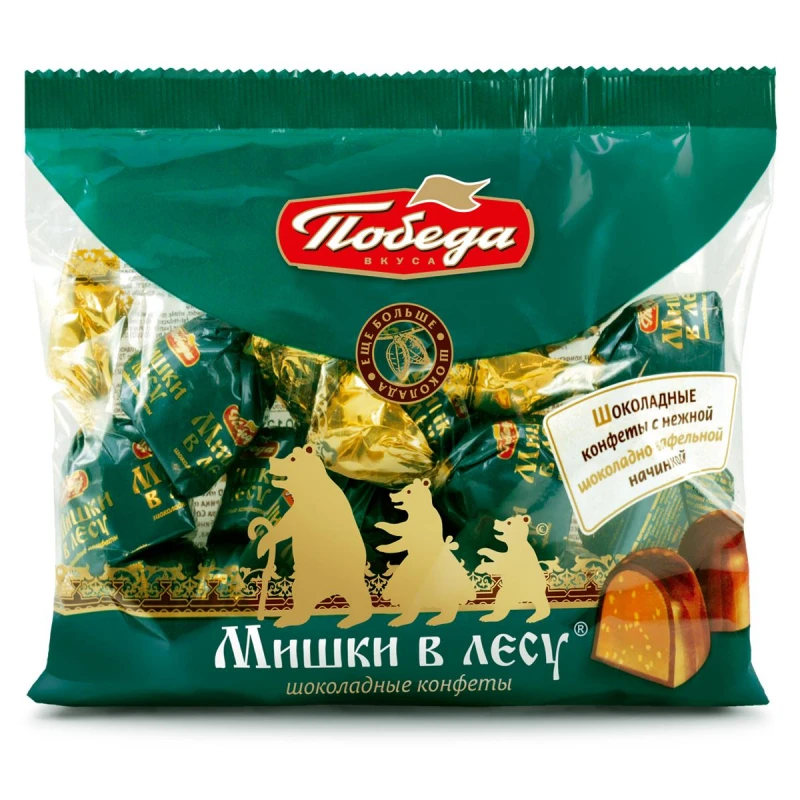 Конфеты шоколадные Мишки в лесу, 200г Конфеты шоколадные Мишки в лесу, 200г