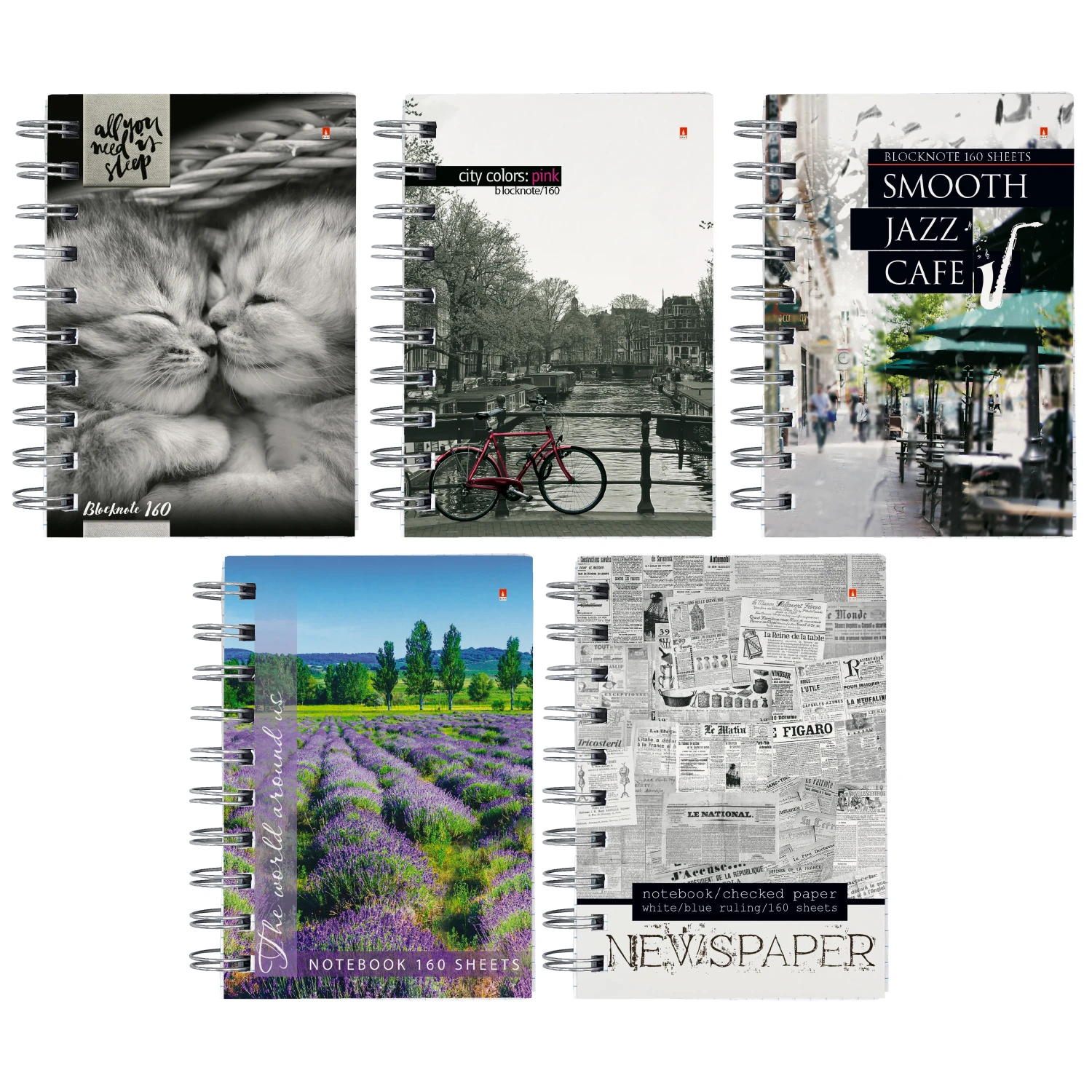 БЛОКНОТ-ПРЕСТИЖ-1 ГР. А6 160 Л. 5 ВИДОВ