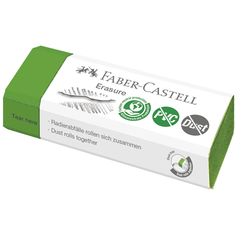 Ластик Faber-Castell "Erasure" PVC-Free & Dust-Free,