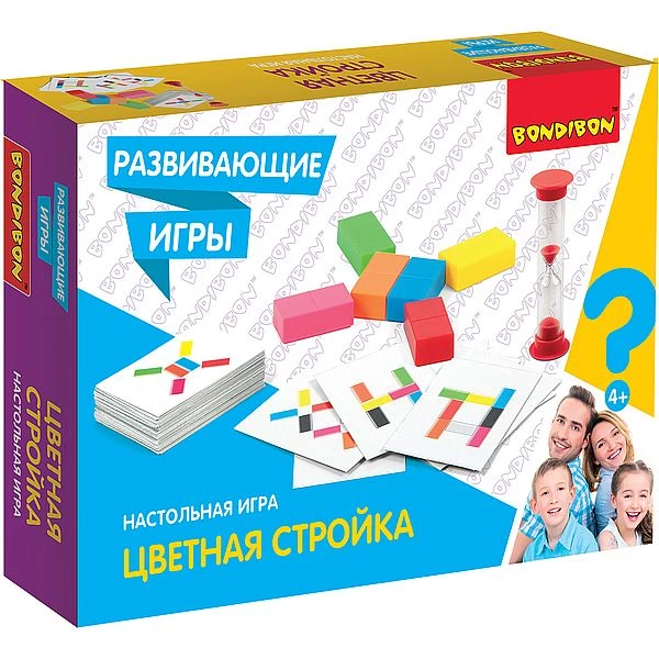 Развивающие настольные игры Bondibon «ЦВЕТНАЯ СТОЙКА»