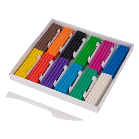 Пластилин классический BRAUBERG "АКАДЕМИЯ ХИТ", 12 цветов, 240 г, Пластилин классический BRAUBERG "АКАДЕМИЯ ХИТ", 12 цветов, 240 г,