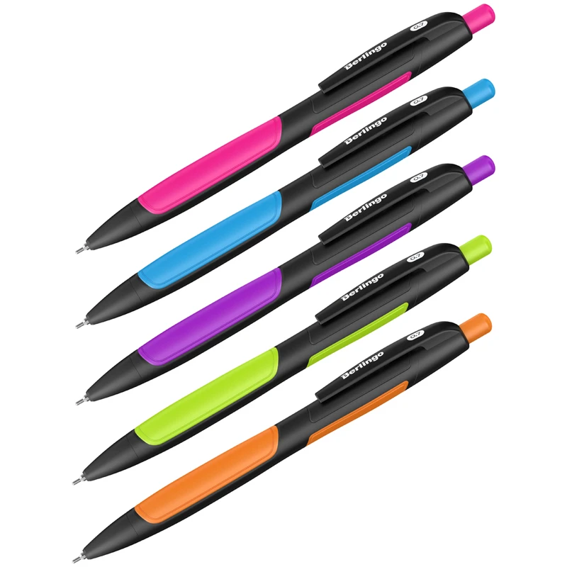 Ручка шариковая автоматическая Berlingo "Color Zone 2" 0,7мм, синяя, Ручка шариковая автоматическая Berlingo "Color Zone 2" 0,7мм, синяя,