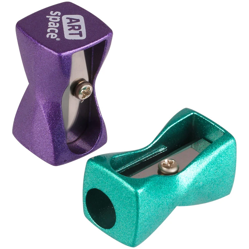 Точилка металлическая ArtSpace "Metallic", 1 отверстие, ассорти Точилка металлическая ArtSpace "Metallic", 1 отверстие, ассорти