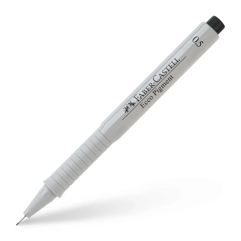 Ручка капиллярная Faber-Castell Ecco Pigment черная,0,5мм, 166599 Ручка капиллярная Faber-Castell Ecco Pigment черная,0,5мм, 166599