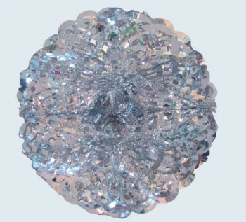 Новогодняя ПВХ гирлянда шар 37см зол.,серебр. Новогодняя ПВХ гирлянда шар 37см зол.,серебр.