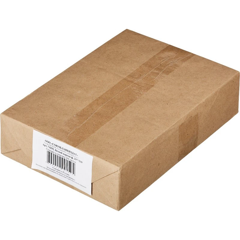 Картон белый 200л,А4,немелов,280гр штр.  7899000001505