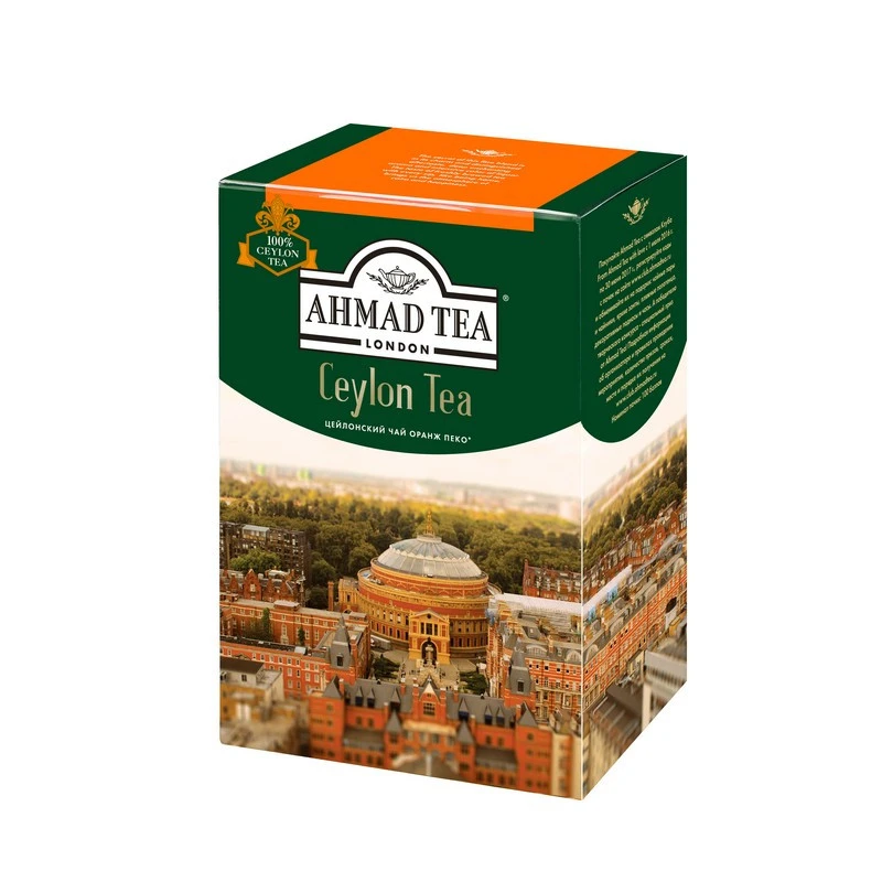 Чай Ahmad Ceylon Tea листовой черный Оранж Пеко, 200г 1289-012 Чай Ahmad Ceylon Tea листовой черный Оранж Пеко, 200г 1289-012