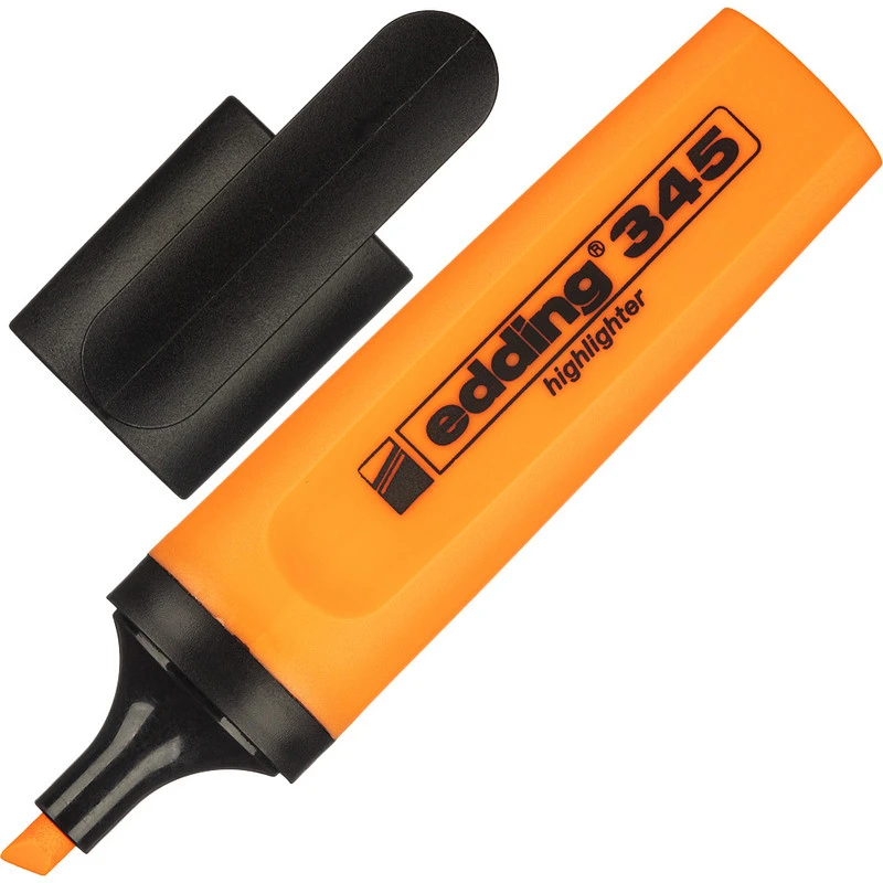 Маркер выделитель текста EDDING E-345/6 оранжевый 1-5мм штр.  4004764841554,
