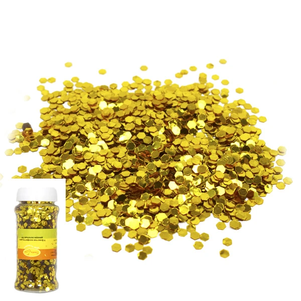 Блестки конфетти для декора золотые 70г