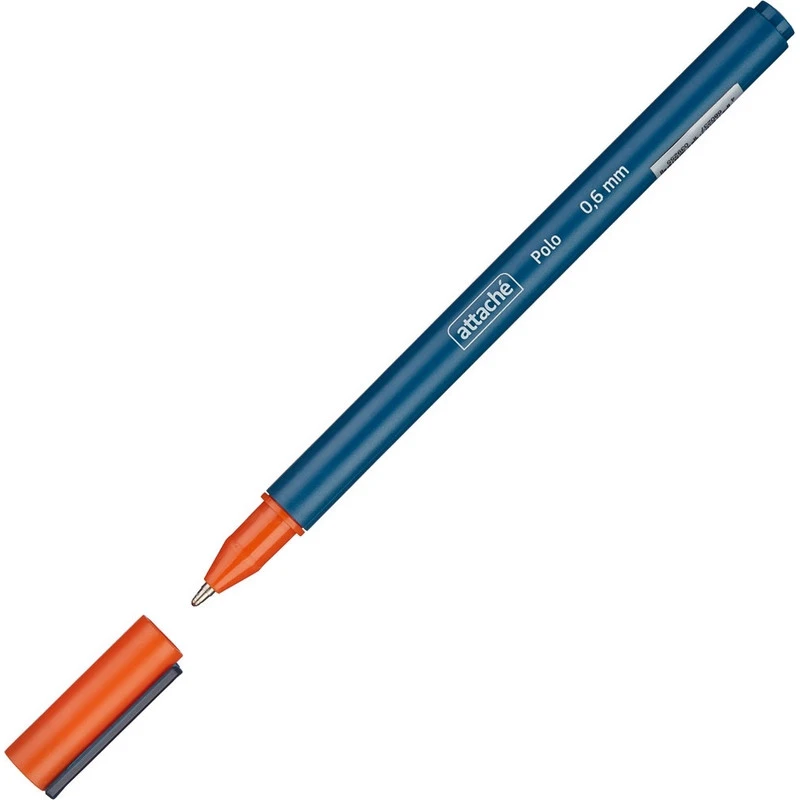 Ручка шариковая Attache Polo, маслян, син. корп., син. стерж штр. 4680237039255 Ручка шариковая Attache Polo, маслян, син. корп., син. стерж штр. 4680237039255