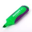 Текстовыделитель ЮНЛАНДИЯ "ELASTIC", ЗЕЛЕНЫЙ, прорезиненный корпус,