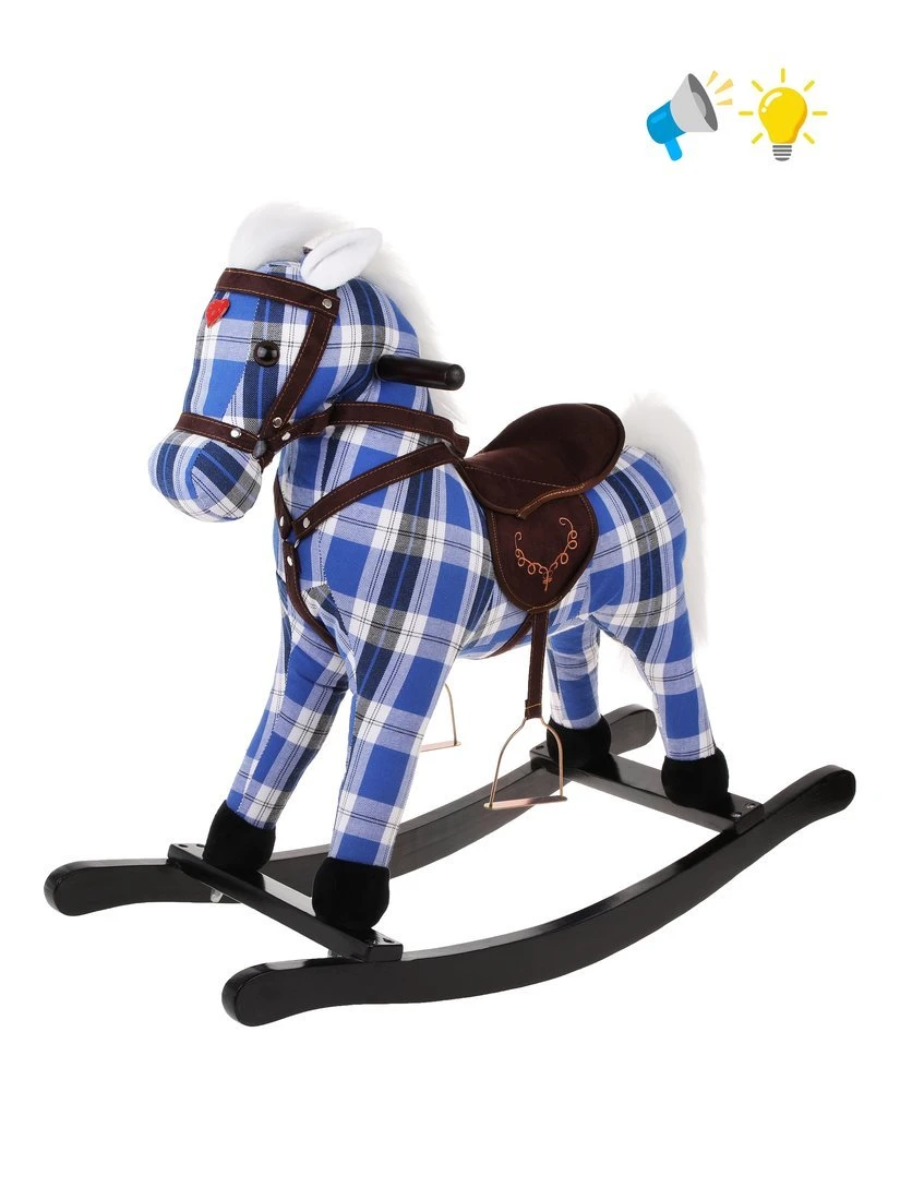 Лошадка-качалка 74 см, свет, звук