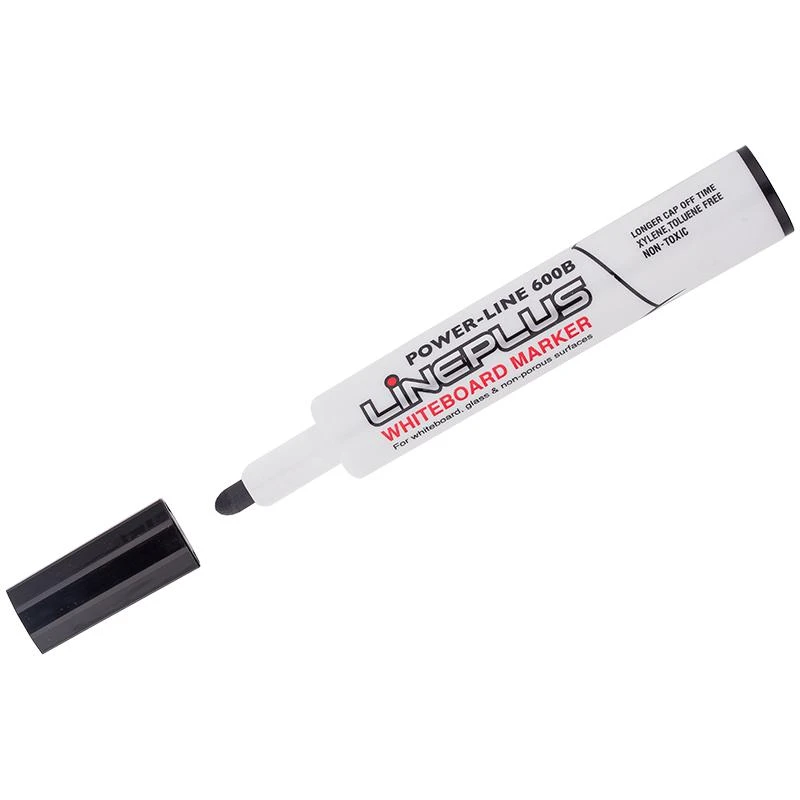 Маркер для белых досок "600B" черный, пулевидный, 2м: WBM-600B штр.: Маркер для белых досок "600B" черный, пулевидный, 2м: WBM-600B штр.: