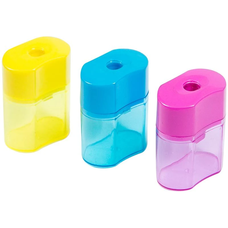 Точилка ArtSpace, 1 отверстие, контейнер, ассорти SH_19192